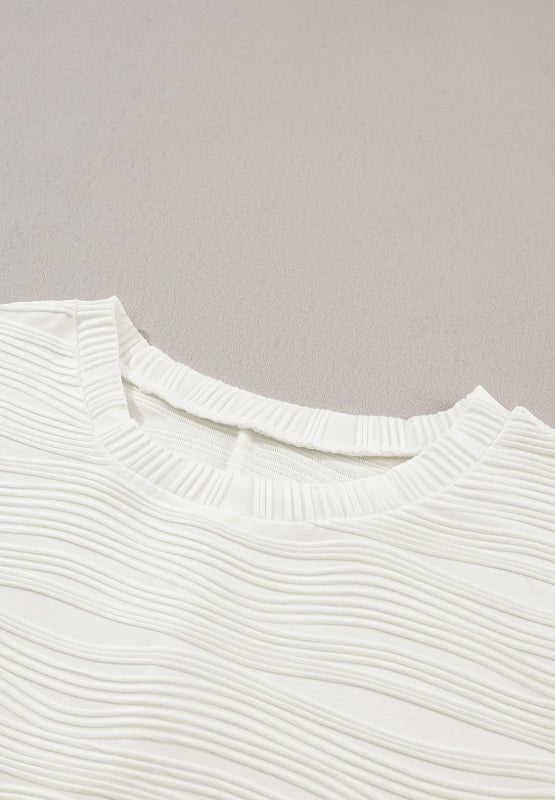 Texture Round Neck Long Sleeve Sweatshirt - Mervyns