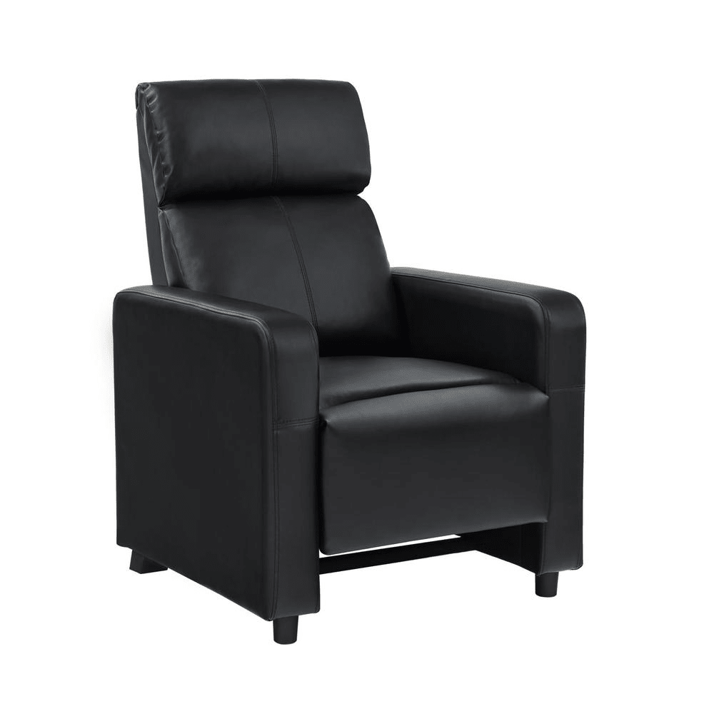 Toohey Upholstered Tufted Recliner Living Room Set Black - Mervyns