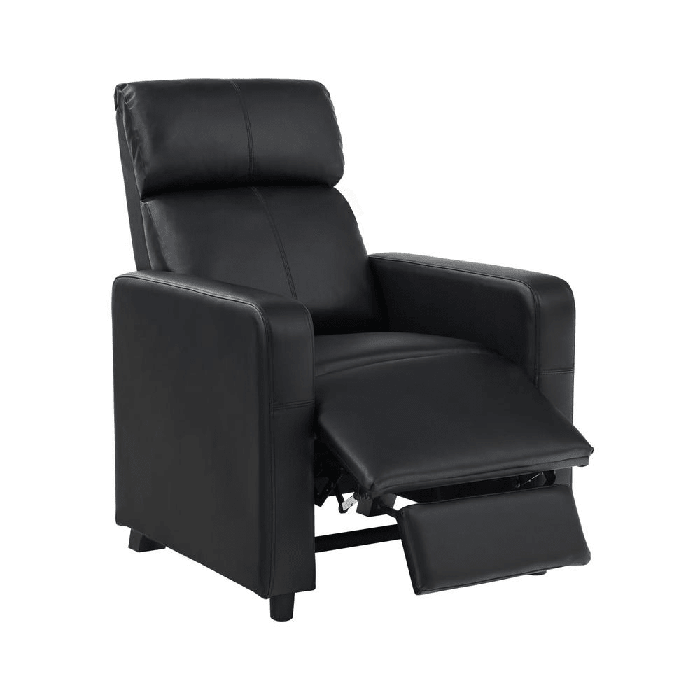 Toohey Upholstered Tufted Recliner Living Room Set Black - Mervyns