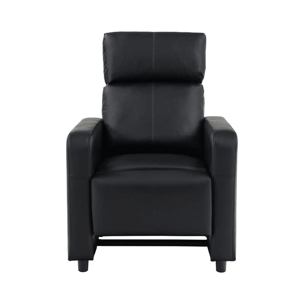 Toohey Upholstered Tufted Recliner Living Room Set Black - Mervyns