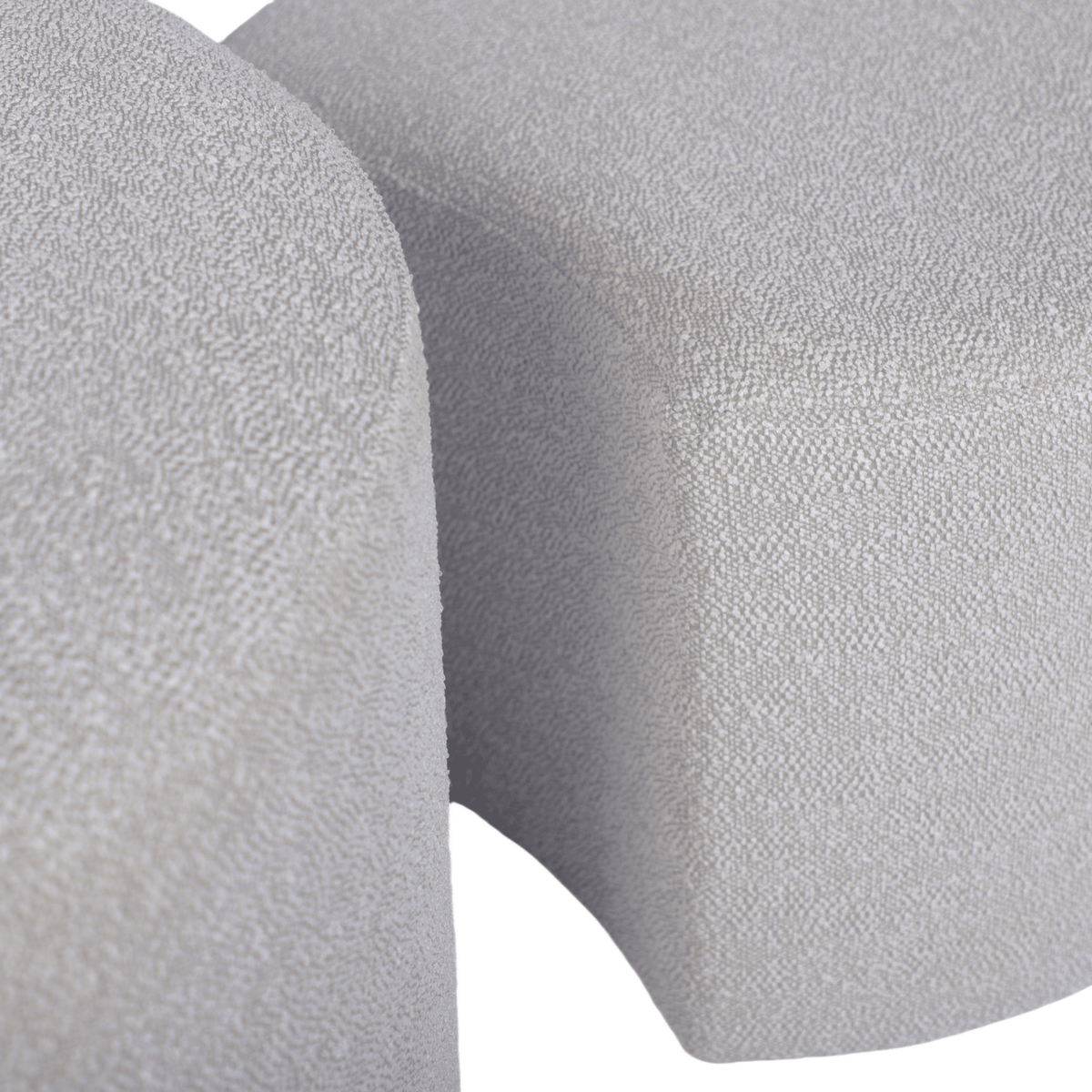 Upholstered Nesting Coffee Tables (Set of 2), Side Table, Footrest, Ottoman & Seat for Living Room Bedroom Entryway Office, Beige Yarn Dyed Fabric - Mervyns