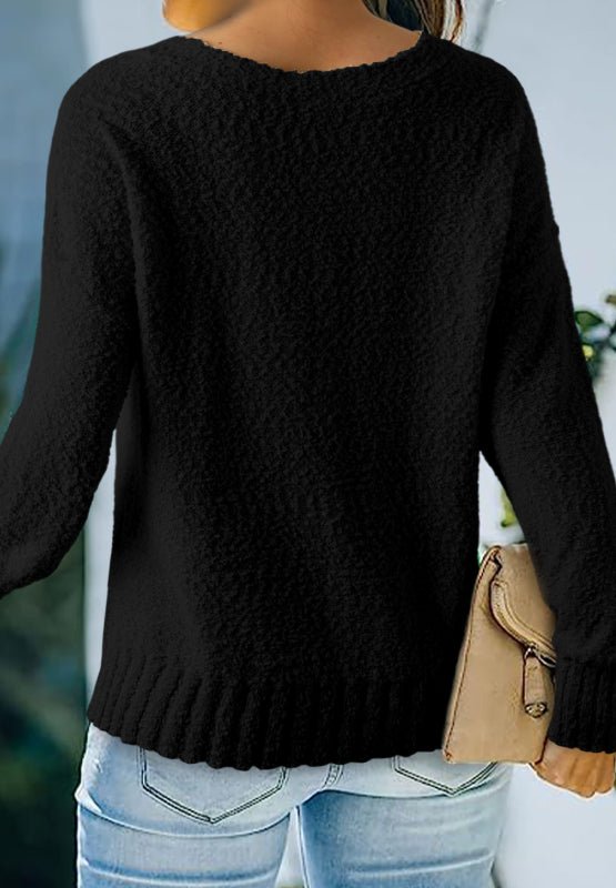 V-Neck Dropped Shoulder Sweater - Mervyns