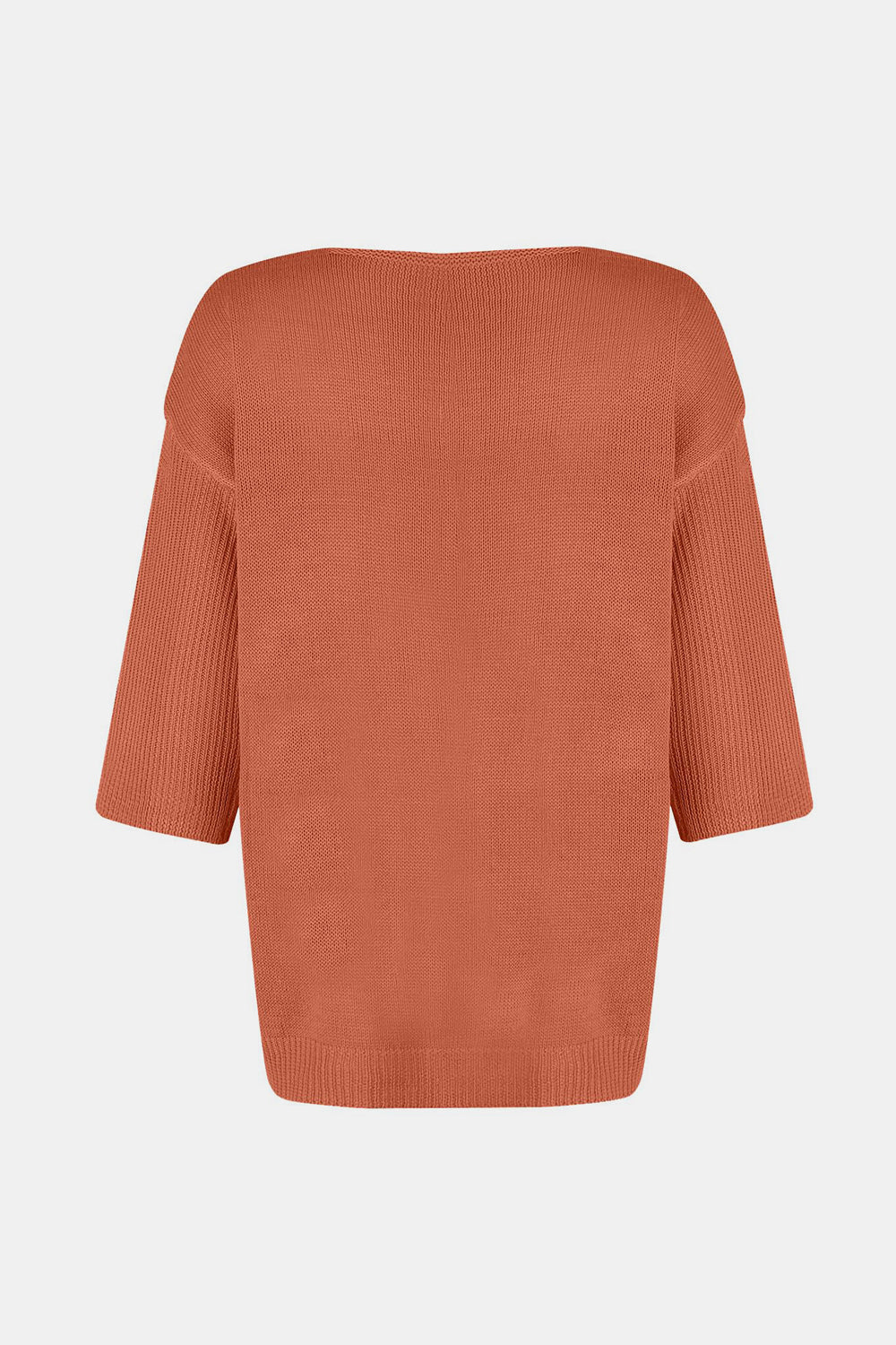 V-Neck Three-Quarter Sleeve Knit Top - Mervyns