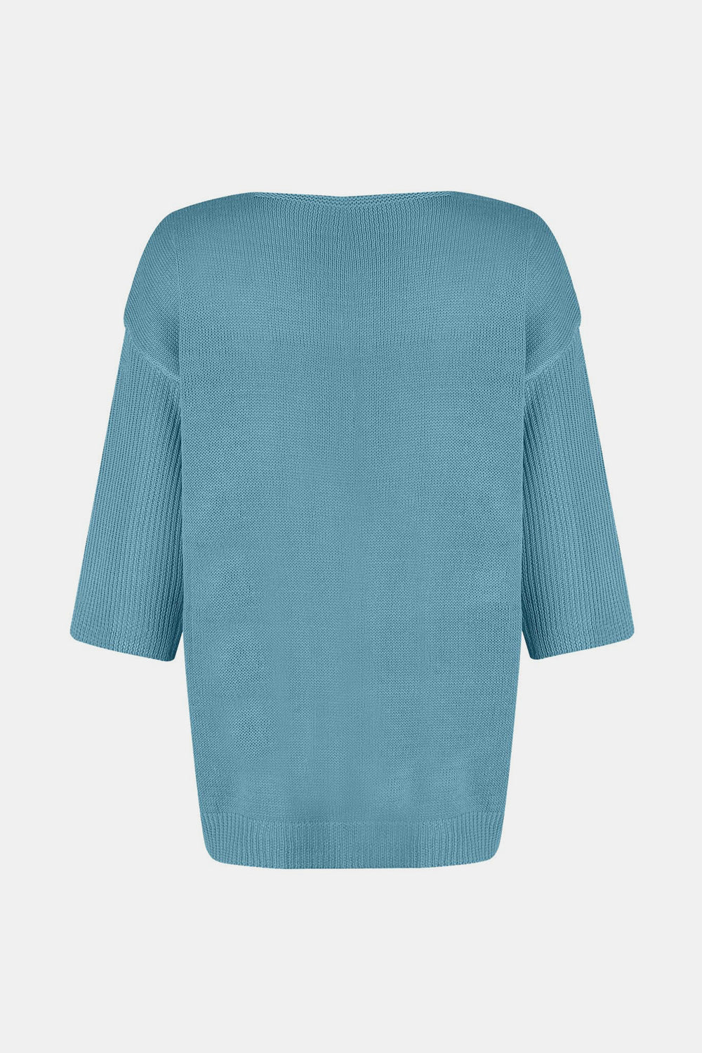 V-Neck Three-Quarter Sleeve Knit Top - Mervyns