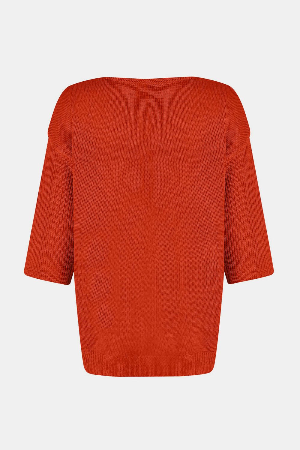 V-Neck Three-Quarter Sleeve Knit Top - Mervyns