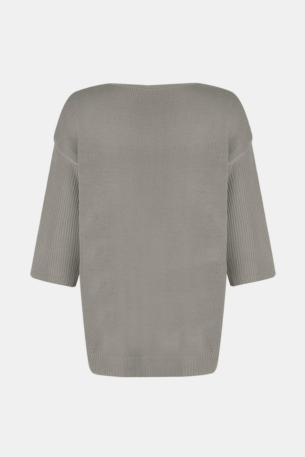 V-Neck Three-Quarter Sleeve Knit Top - Mervyns