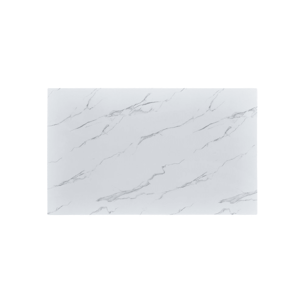 White marble top console table with gold color base - Mervyns