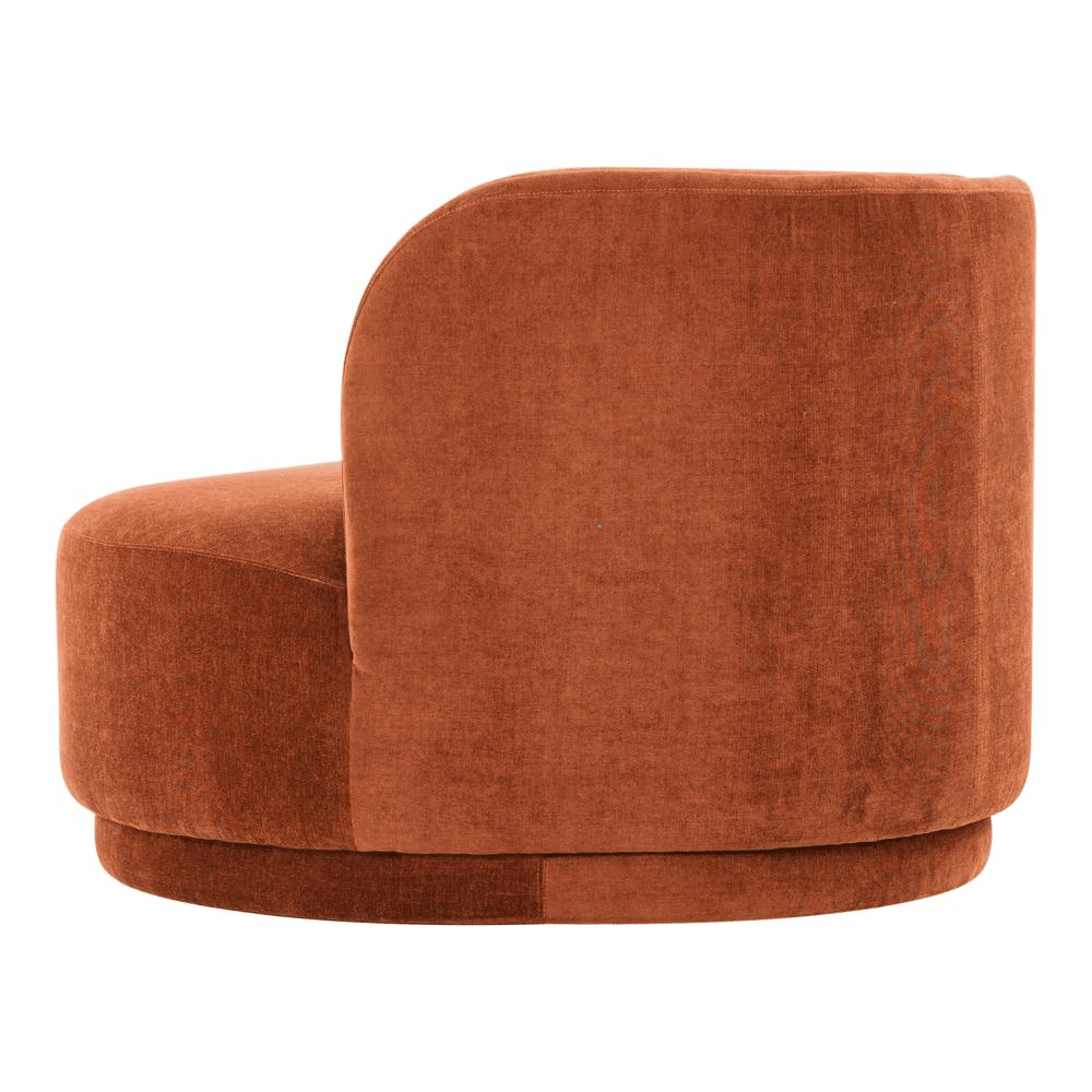 Yoon Chaise Right Fired Rust - Mervyns