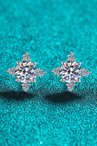 Thumbnail for Four Leaf Clover 2 Carat Moissanite Stud Earrings