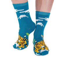 Thumbnail for 1 Pair - V-Toe Flip Flop Tabi Socks - Tiger Pattern - Mervyns