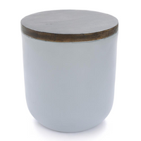 Thumbnail for Gray and Brown MgO Round Side Table, Indoors and Outdoors