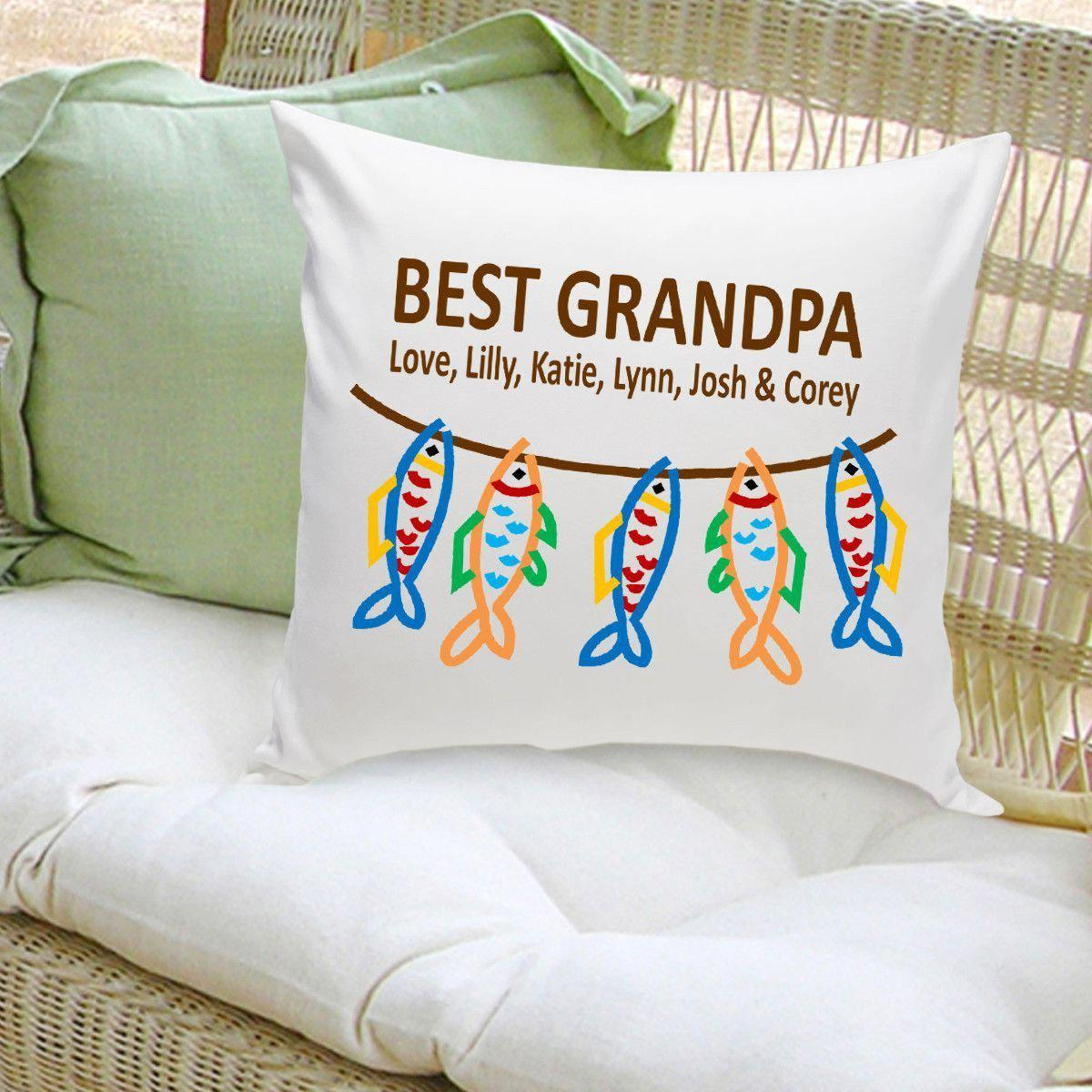 Throw Pillow - Grandpa's Crew