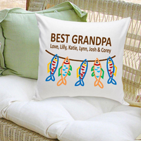 Thumbnail for Throw Pillow - Grandpa's Crew