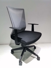 Thumbnail for Puebla Office Chair, Nylon Base Black, Fixed Armrest