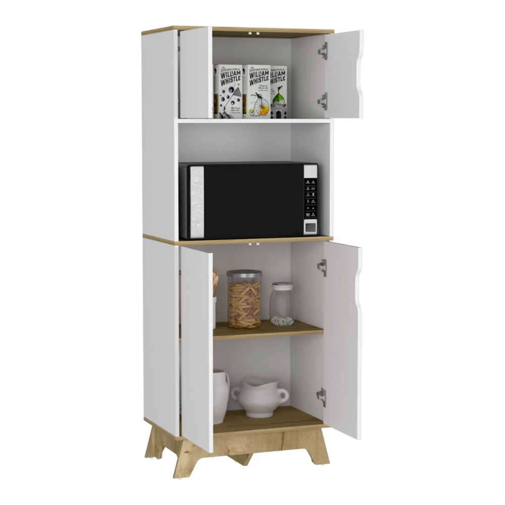 Calathea Microwave Pantry Double Door Cabinet