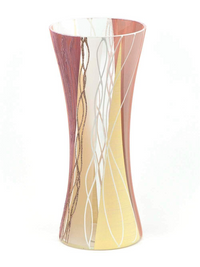 Thumbnail for Handpainted Art Glass Vase | Interior Design Home Room Decor | Table vase 12 inch