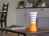 Thumbnail for Handpainted Glass Vase for Flowers | Interior Design Home Room Decor | Table vase 12 inch