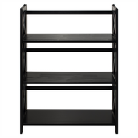 Thumbnail for Montego 3-Shelf Folding Bookcase -Black