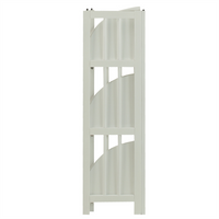 Thumbnail for 4-Shelf Corner Folding Bookcase-White