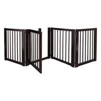 Thumbnail for American Trails Free Standing Pet Gate with Door-Espresso