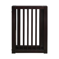 Thumbnail for American Trails Free Standing Pet Gate with Door-Espresso
