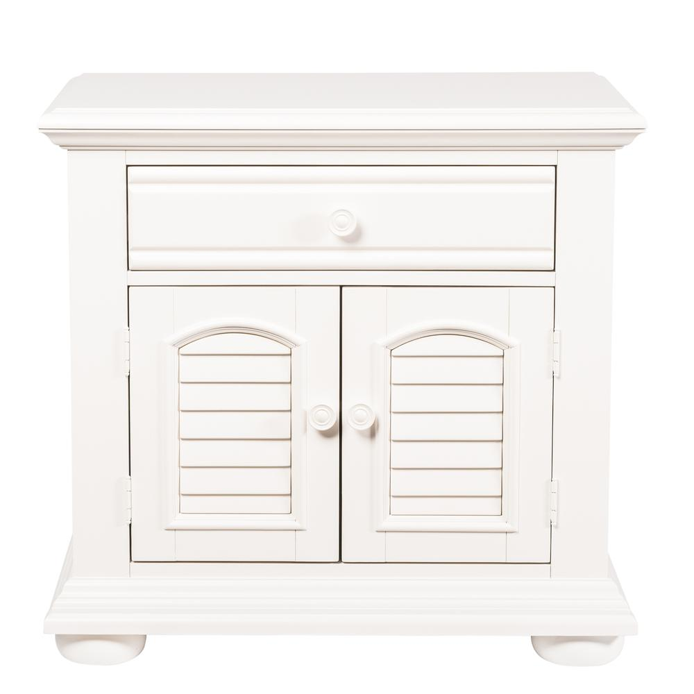 Night Stand, Oyster White Finish