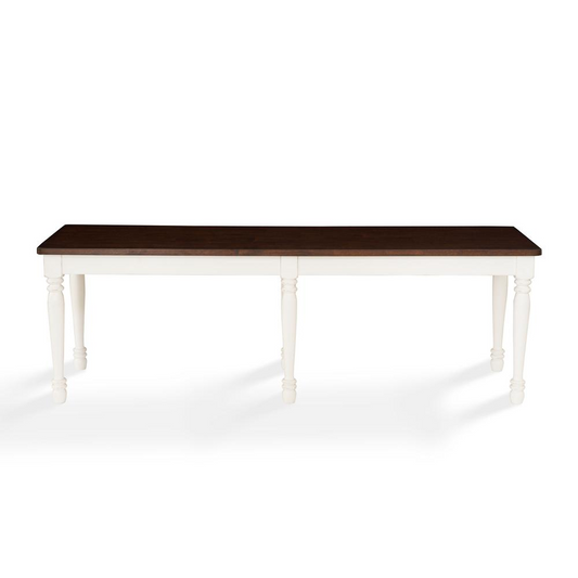 Shelby Dining Bench Distressed White