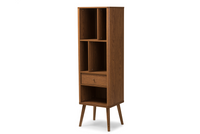 Thumbnail for Ellingham Retro 1-drawer Sideboard Storage Cabinet Bookcase Organizer Brown