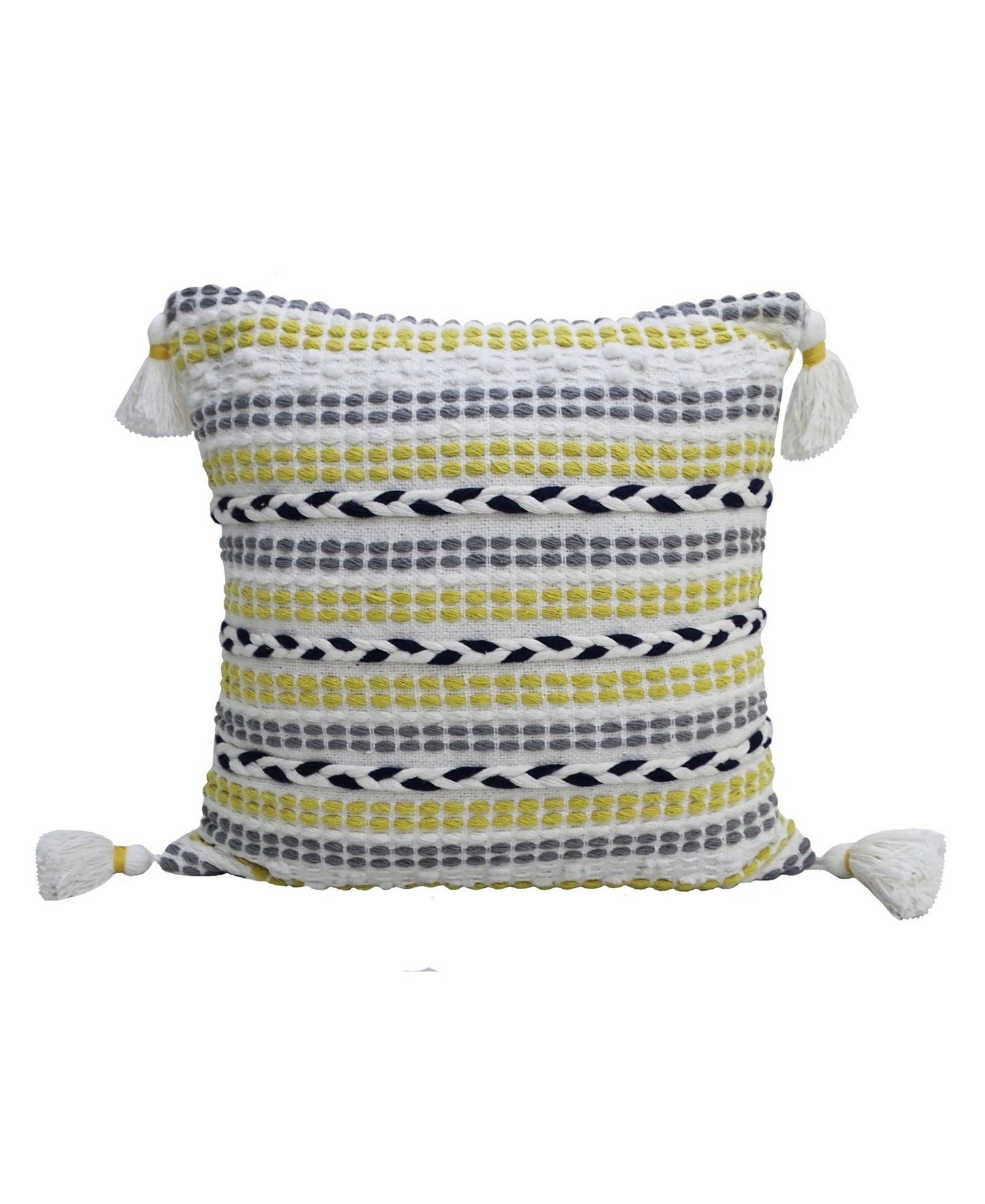 Throw Pillow with Braids for couch