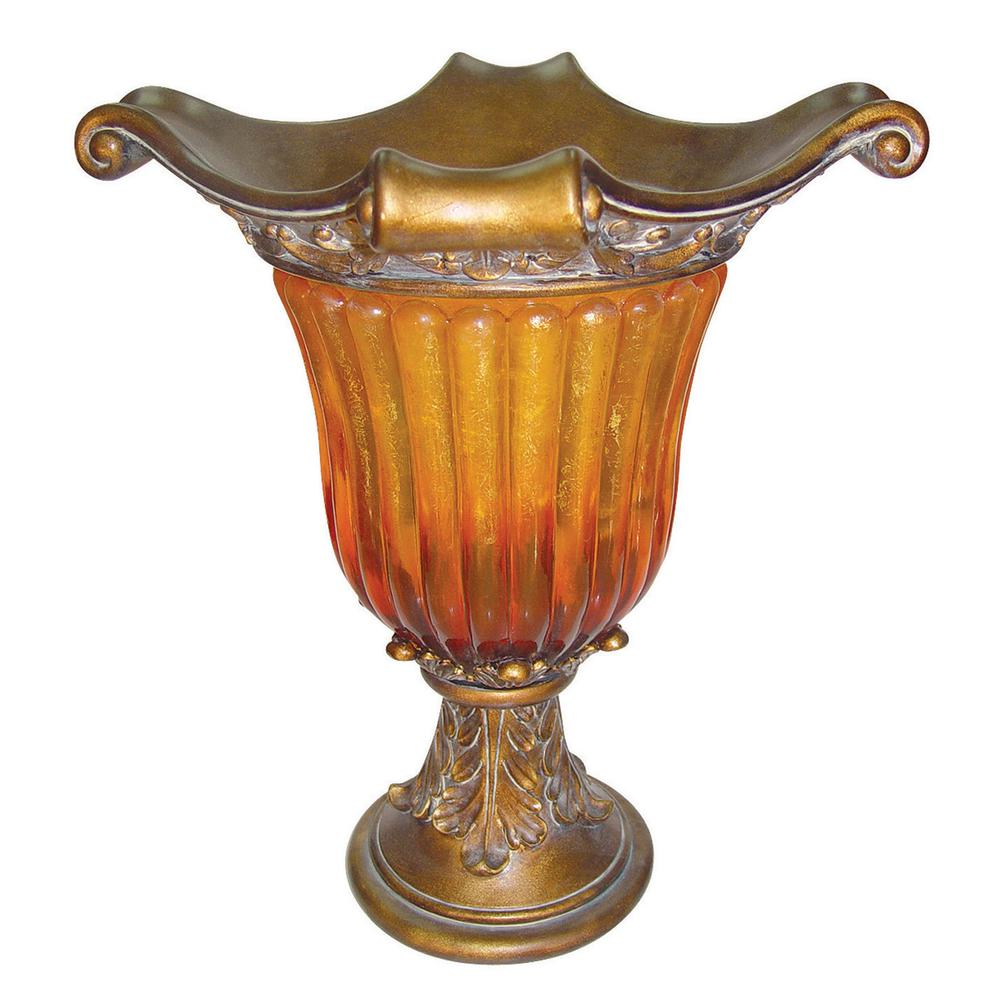 Gold Amber Vase