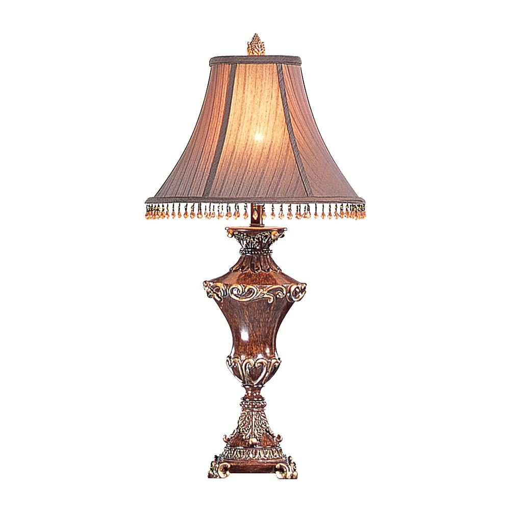Resemble Wood Table Lamp