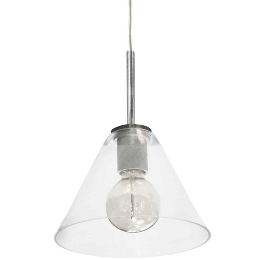 Zoe 1LT Pendant, SC w/ Clear Glass