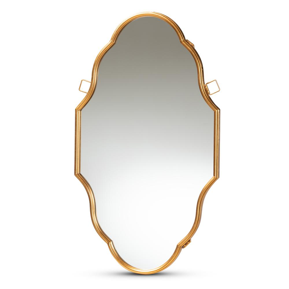 Dennis Vintage Antique Gold Finished Accent Wall Mirror