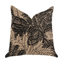 Thumbnail for Bonzai Ebony Floral Throw Pillow in Black and Brown