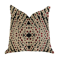 Thumbnail for Scarlet Gem Luxury Throw Pillow in Red and Black