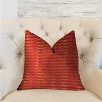 Thumbnail for New Earth Ripple Red Luxury Throw Pillow