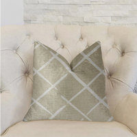 Thumbnail for DaVinci Beige and Brown Luxury Throw Pillow