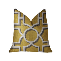 Thumbnail for Crane Enclave Yellow, Beige and Gray Luxury Throw Pillow