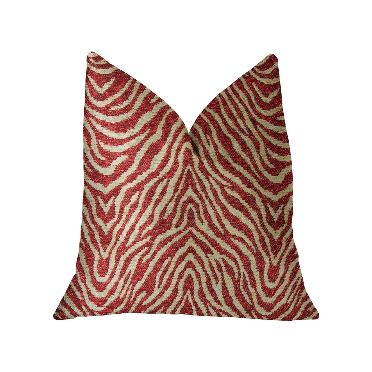 Oasis Waves Red Luxury Throw Pillow