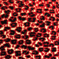Thumbnail for Crimson Cheetah Black and Red Luxury Throw Pillow