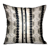 Thumbnail for Scandanavian Stripe Black, White Geometric Luxury Throw Pillow