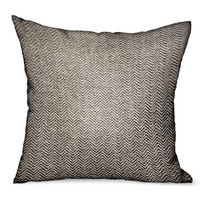 Thumbnail for Jagged Ash Gray Chevron Luxury Outdoor/Indoor Throw Pillow