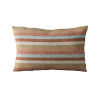 Thumbnail for Plutus Brown Tracks Stripe Luxury Throw Pillow