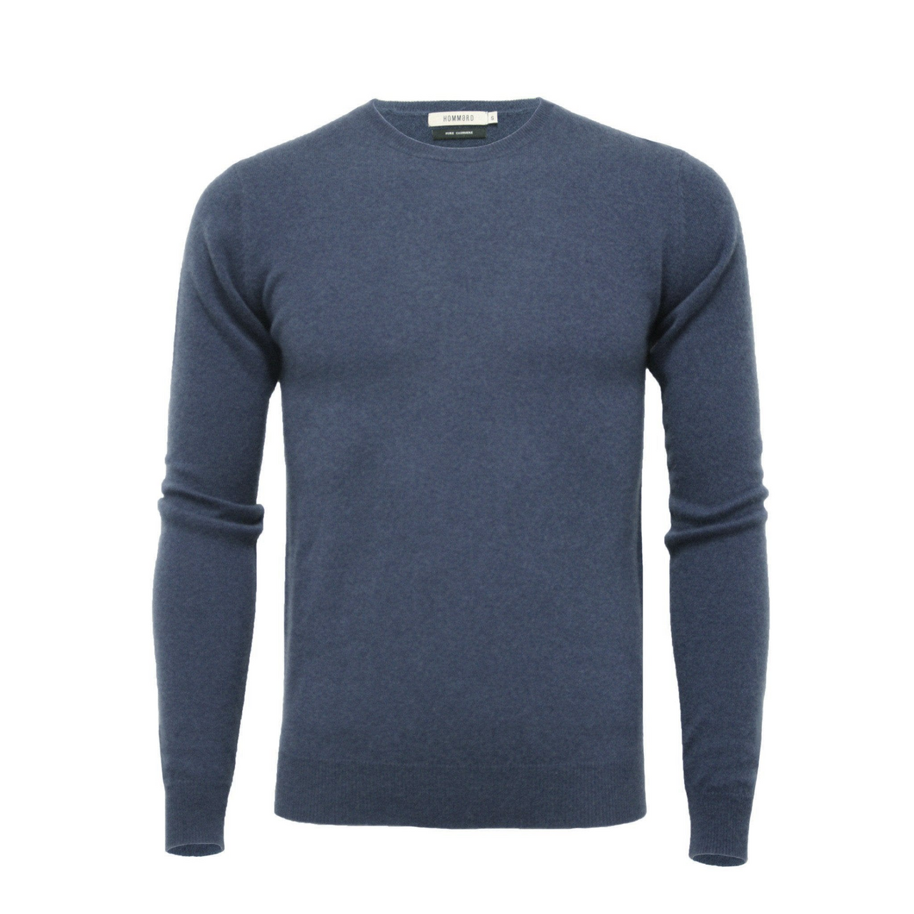 Jeans Blue Cashmere Crew Neck Sweater