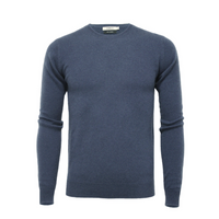 Thumbnail for Jeans Blue Cashmere Crew Neck Sweater