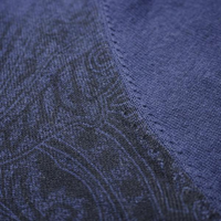 Thumbnail for Navy Cashmere Printed Polo Shirt Tavarua in Cotton Cashmere