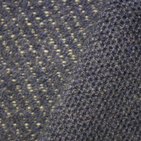 Thumbnail for Jeans Cashmere Zip Neck Sweater Diagonal Stitch Aquila