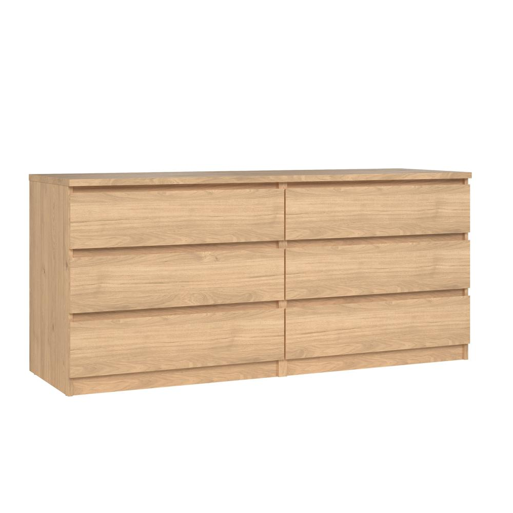 Scottsdale 6 Drawer Double Dresser, Coffee