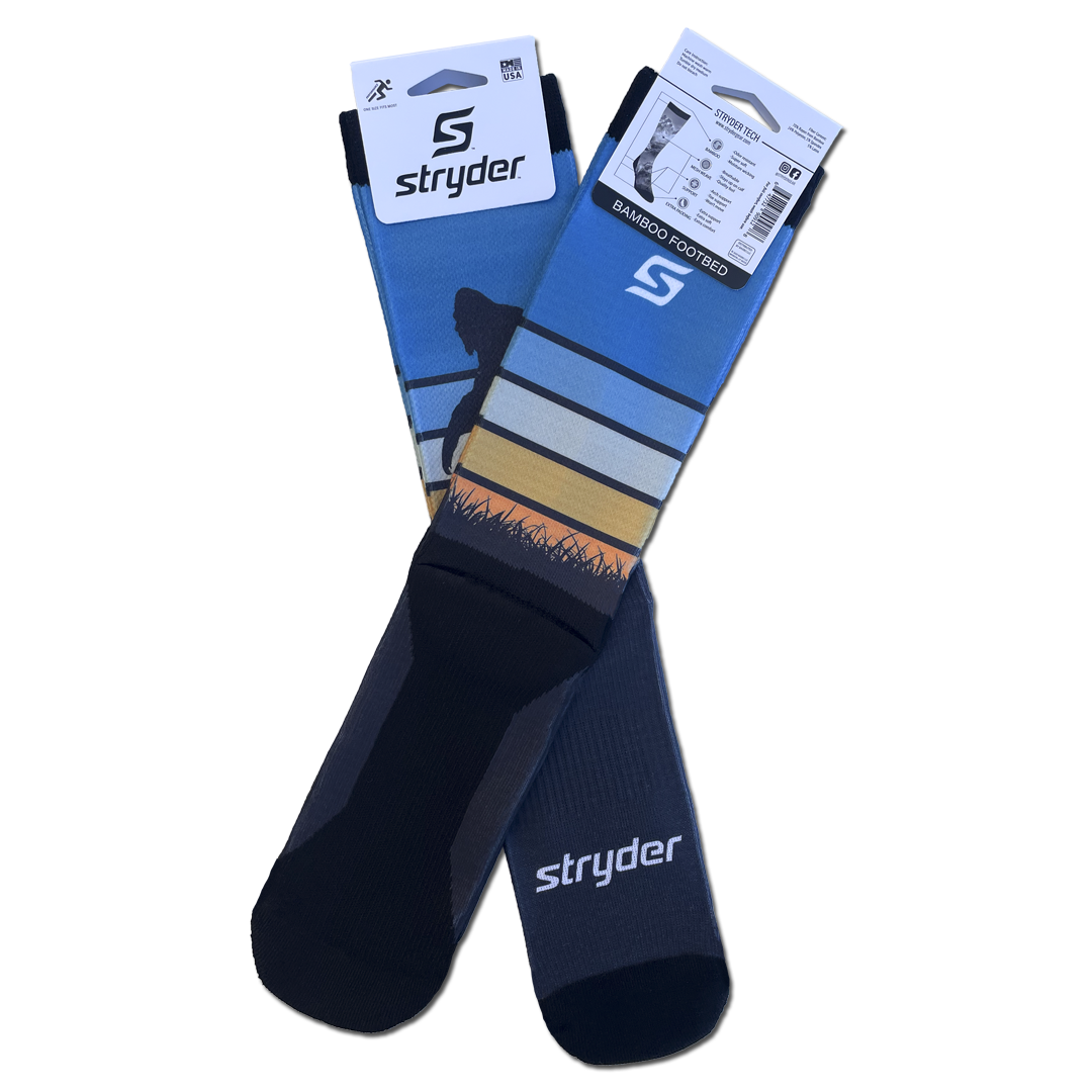 Mammoth Rock Blue Stripe Socks