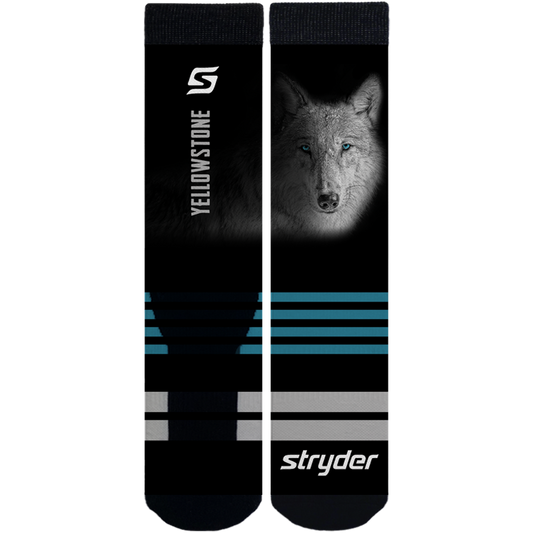 Yellowstone Wolf Blue eyes Socks